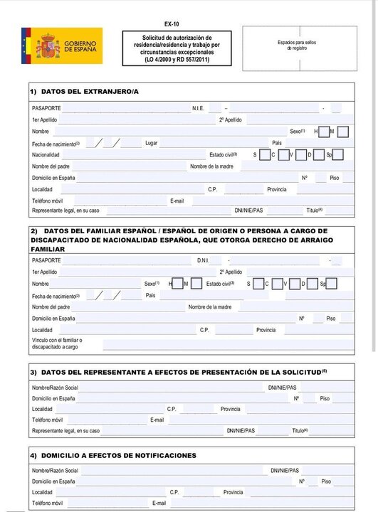 Residencia por Circunstancias Excepcionales