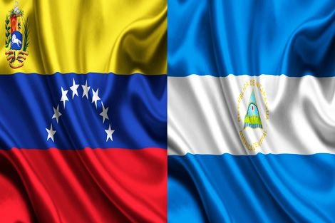 Bandera Venezuea y El Salvador