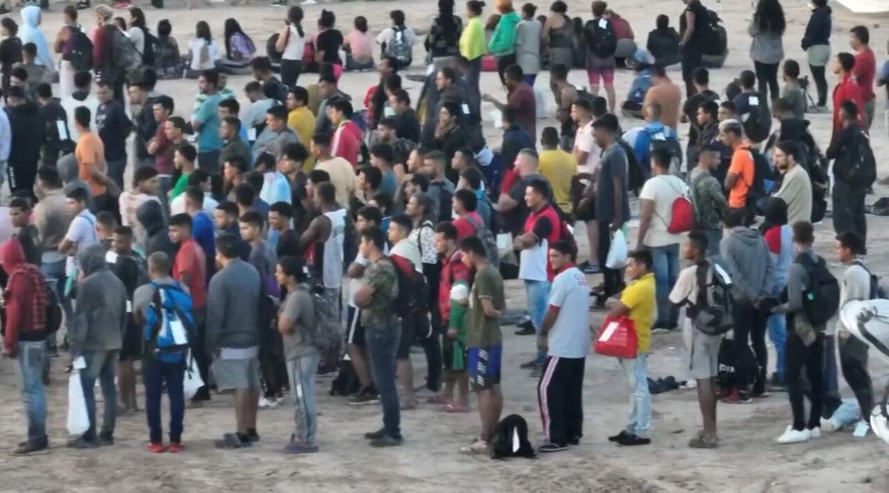 Captura de video de migrantes